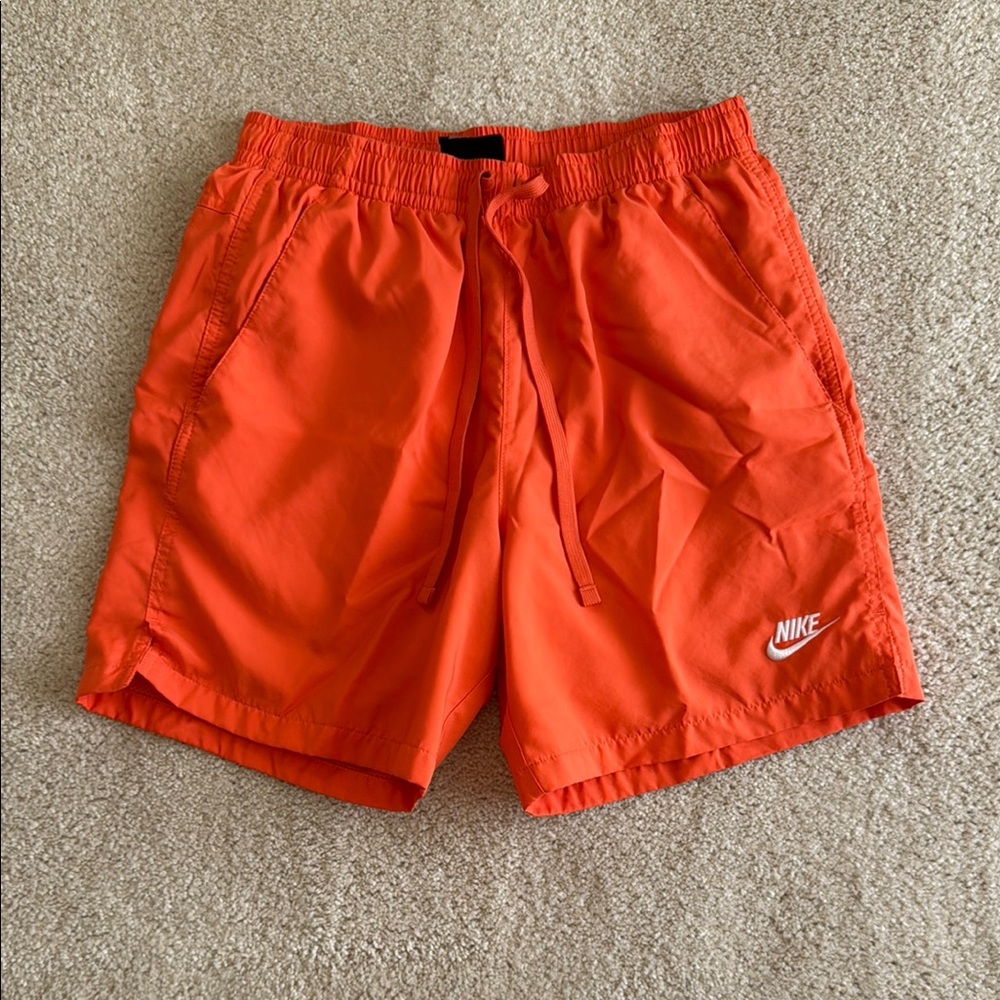 Nike Vibrant Orange Sports Shorts